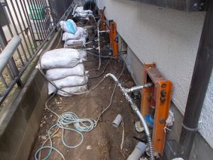 【工事開始】埼玉県久喜市 S様邸アンダーピニング沈下修正工事（家の傾き修正）を3月16日に完了しました。