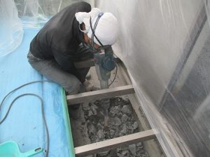 【工事開始】静岡県静岡市葵区O様邸 アンダーピニング沈下修正工事（家の傾き修正）を2020年07月21日より開始します。